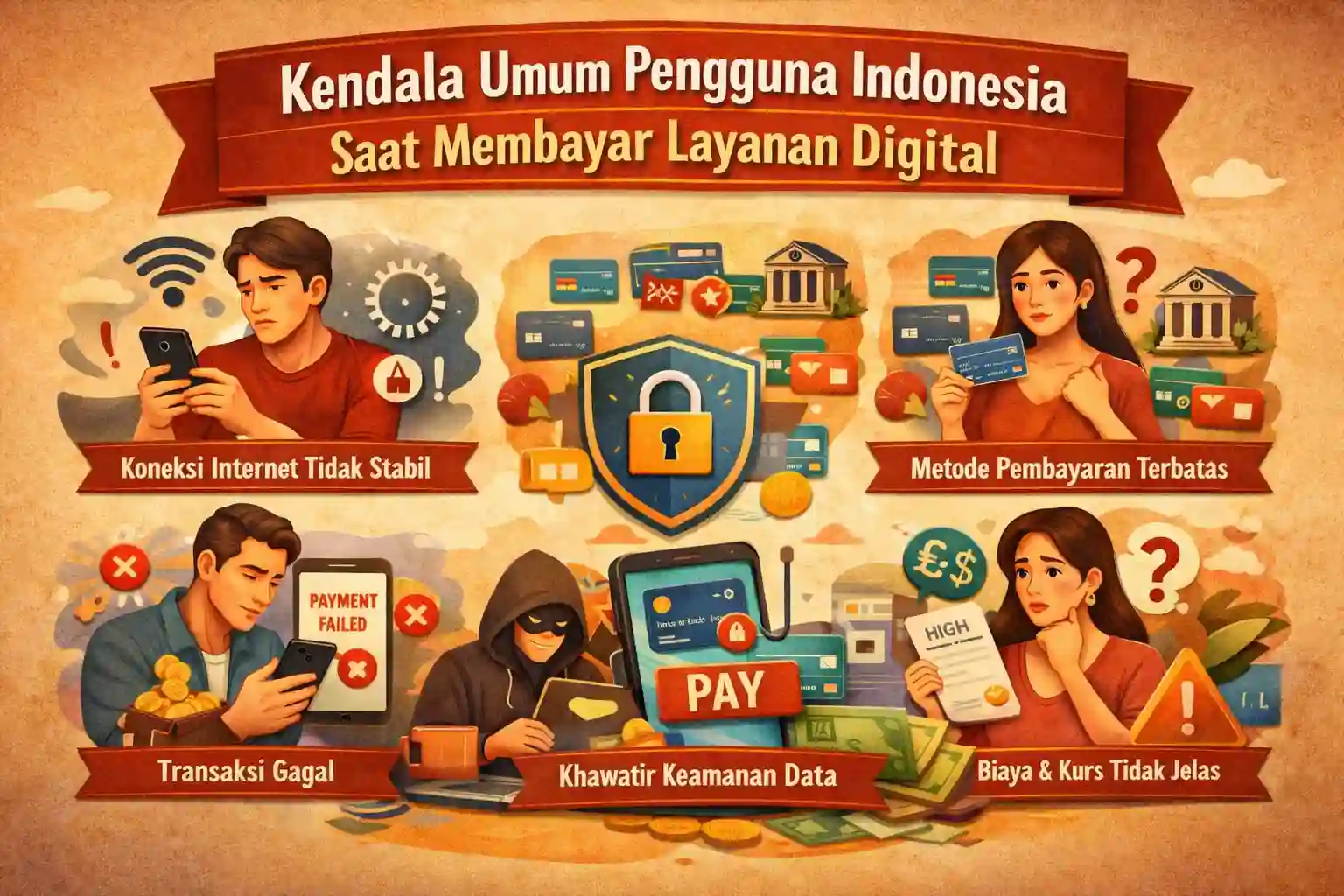 Kendala Umum Pengguna Indonesia Saat Membayar Layanan Digital